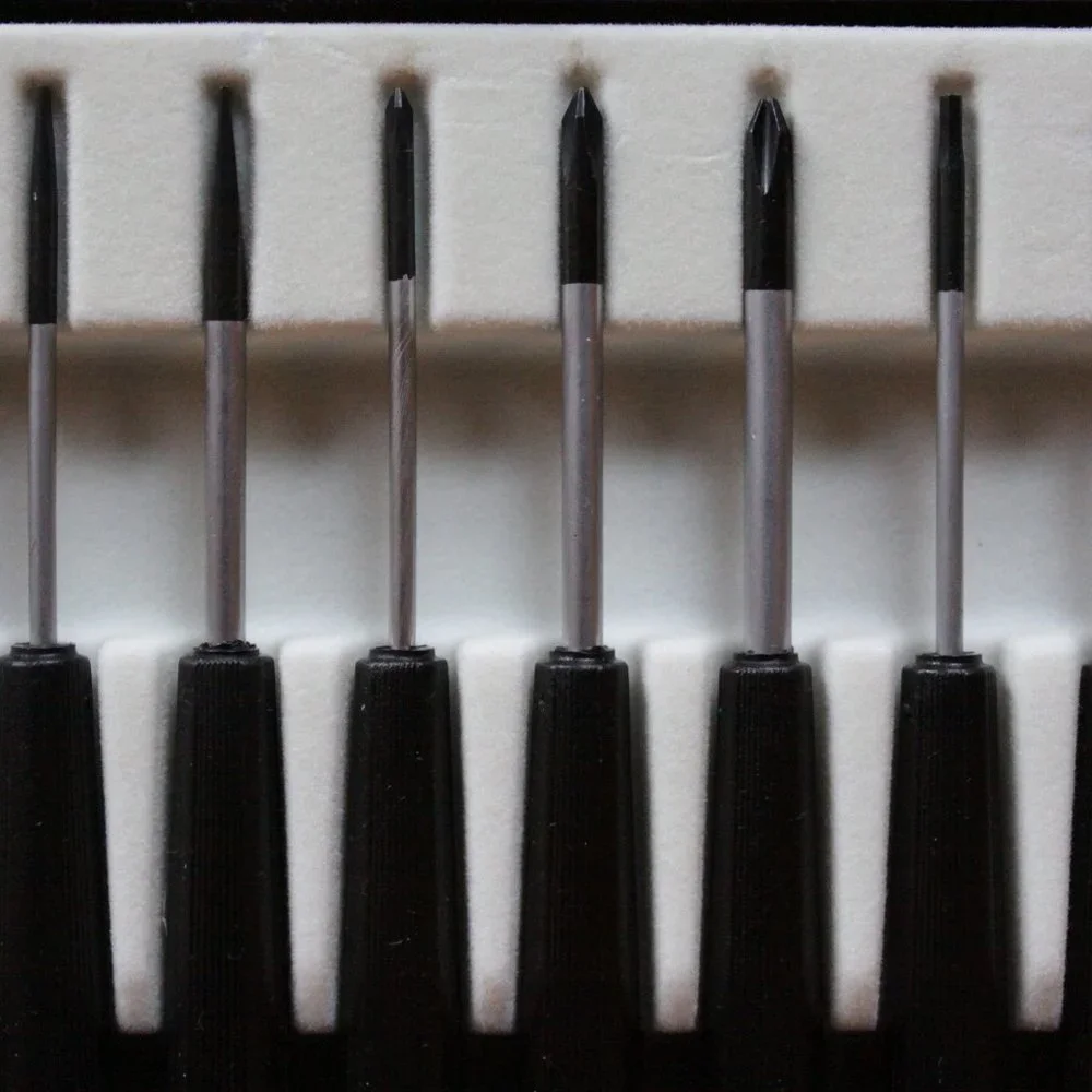 New 15 pcs Precision Screwdriver Tool Set Flat Blade, Phillips,Torks,Hex Key - Picture 3 of 11